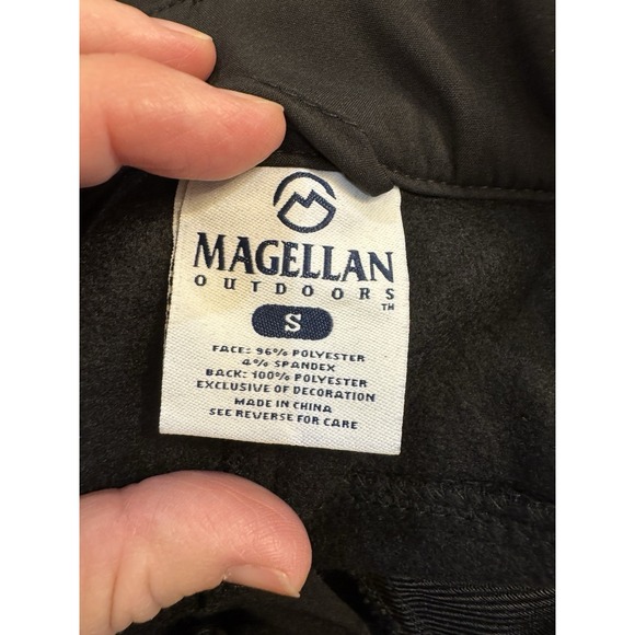 Magellan Mag Outerwear Softshell Pants Women Medium Black Ski Rain Fleece Lined - Picture 9 of 10